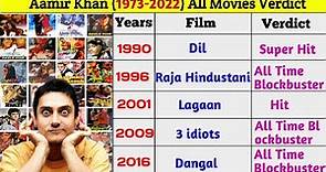 Aamir Khan All Movie Verdict 2022 || Aamir Khan (1973-2022) All Movie List || #filmyduniya