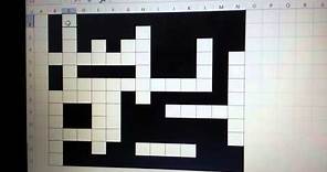 HOW TO: Make a Crossword Puzzle in MS Excel
