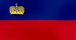 Evolución de la Bandera Ondeando de Liechtenstein - Evolution of the Waving Flag of Liechtenstein