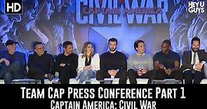 Captain America: Civil War Press Conference Part 1 (Team Captain America)