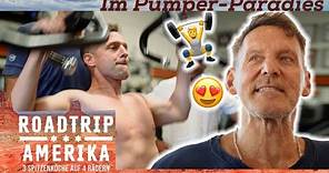 Im GOLD'S GYM mit Ralf Moeller🏋️ Der Kampf gegen die Speckrollen! 🥓 | Roadtrip Amerika | Kabel Eins