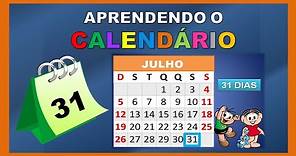 Aprendendo o calendário | Meses do ano | Dias da semana