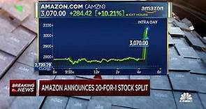 Amazon announces 20-for-1 stock split