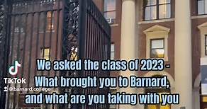 Today, is Becoming Barnard Day! We are so happy to welcome accepted students to campus to learn more about life at Barnard College. As a welcome to the class of 2027, Surina Goel, Dafne Egbo, Dahlia Luongo, and Sadia Haque - all class of 2023 - share what brought them to Barnard… and what they’ll be taking away with them 💙 #barnard #barnardcollege #columbia #columbiauniversity #nyc #newyork #admittedstudentsday #classof2023 #classof2027 | Barnard College