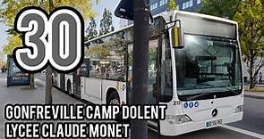 [Ligne 30] Gonfreville Camp Dolent - Lycée Claude Monet (Nuit)