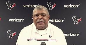 Romeo Crennel reacts to first win as Texans' head coach