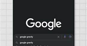 🌌🚀 Google GRAVITY: A Mind-Bending Easter Egg! #googlesearch #easteregg