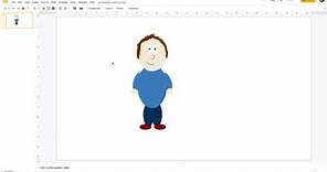 Drawing a simple cartoon character in Google Slides