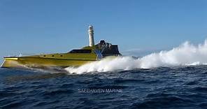Video of Safehaven Marine’s World powerboat record for Cork - Fastnet Rock – Cork averaging 44.6kts.