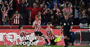 Vitaly Janelt heads home Brentford equalizer v. Liverpool | Premier League | NBC Sports