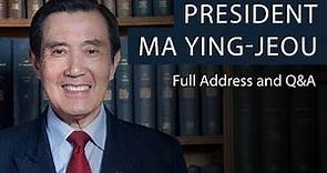 President Ma Ying-jeou | Full Address and Q&A | Oxford Union