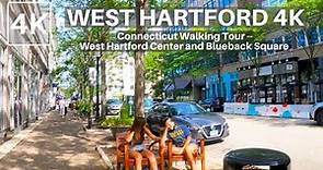 WEST HARTFORD, CONNECTICUT, 4K Walking Tour, Blueback Square and Downtown West Hartford Center