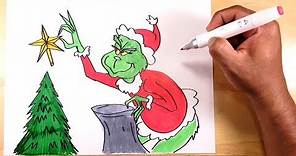 Aprende a dibujar al Grinch en Navidad - How to draw The Grinch
