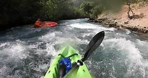 Sit on top kayak on wild waters CLASS 5