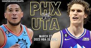 Phoenix Suns vs Utah Jazz Full Game Highlights | Mar 27 | 2023 NBA Season