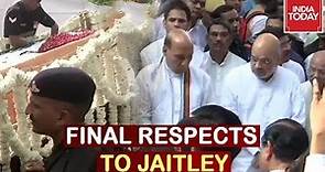 Arun Jaitley's Body Arrives At Nigambodh Ghat; Leaders Pay Final Respects To Jaitley