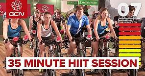 HIIT - 35 Minute Cycle Training Workout - Hill Training