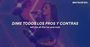 Sofia Carson - Ins and Outs (Live Performance) // Español & Lyrics