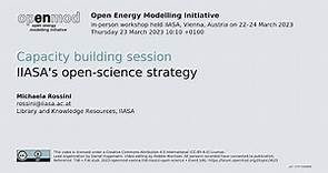 IIASA's open‑science strategy