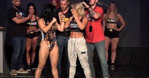 Paige VanZant vs. Rachael Ostovich Weigh-In Face Off | BKFC 19 | MMA Fighting