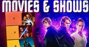 All Star Wars Movies & Shows Ranked! (Tier List)