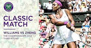 Serena Williams vs Jie Zheng | Wimbledon 2012 third round | Full Match