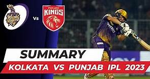 Kolkata Knight Riders vs Punjab Kings IPL 2023 Summary | kkr vs pbks ipl 2023