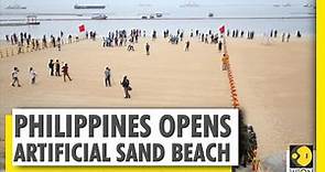 Philippines opens artificial white sand beach on Manila Bay | World News | WION News