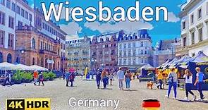 Wiesbaden Germany/ Walking tour in Wiesbaden 4k 60fps ☀️2023