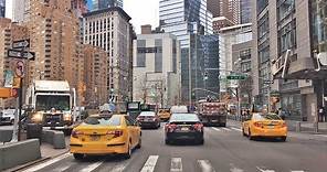Driving Downtown - Broadway 4K - New York City USA