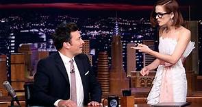 Zoey Deutch Lives a Rom-Com at the Desk with Jimmy