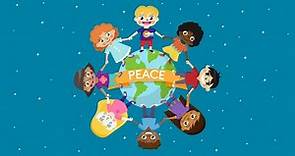 Messaggio di pace estratto dalla canzone di John Lennon "All we are saying, is give peace a chance"