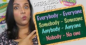 Aprende en Inglés: Diferencia entre Everybody, Someone, Anybody, No one etc