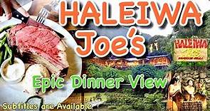 Restaurant Haleiwa Joe's windward Oahu Hawaii Epic Diner Prime Rib,ハワイハレイワジョーズでプライムリブを食べる。