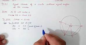 Chapter:10 (Theorem 10.1) | Circles | Ncert Maths Class 9 | Cbse.