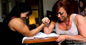 Female Bodybuilders Arm Wrestling