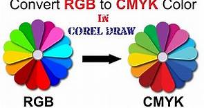 How to convert RGB to CMYK in Coreldraw | Change RGB to CMYK Color | RGB to CMYK Color Conversion