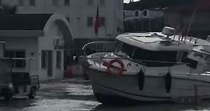 Boats land on pier after Turkey is hit by powerful earthquake