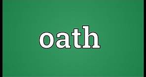 Oath Meaning