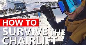 How To Survive the Chairlift - Beginner Snowboarding