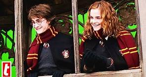 Emma Watson On The Set Of Harry Potter