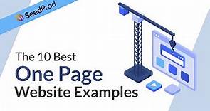 10 Best One Page Website Examples to Try Today