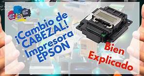 Cambiar CABEZAL de impresora EPSON, BIEN EXPLICADO y sin riesgo de daño