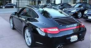 2010 Porsche 911 Carrera 4S Coupe PDK Black on Black full leather Certified for sale Beverly Hills