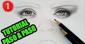 TUTORIAL! Como Dibujar Ojos, Nariz y Boca Paso a Paso #1. / How to Draw Eyes, nose and mouth.
