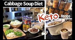 Cabbage Soup Diet Keto Recipe | How to make Keto Cabbage Soup | Keto Meal Prep Crockpot Cabbage Soup