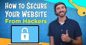 How to Secure Your Website From Hackers in 1 MIN (WordPress Website Security)