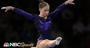 Shawn Johnson completes world championship comeback with masterful floor routine | NBC Sports