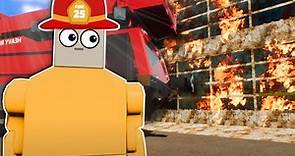 LEGO FIREFIGHTERS FIGHT FIRES! - Brick Rigs Multiplayer Gameplay - Firefighter Rescue Roleplay