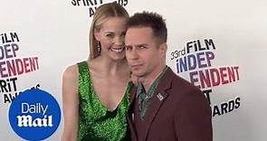 Leslie Bibb and Sam Rockwell hit the Spirit Awards together - Daily Mail